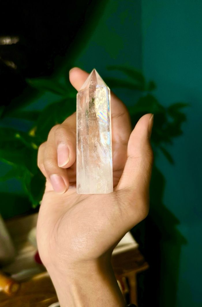 Big Clear Quartz Tower