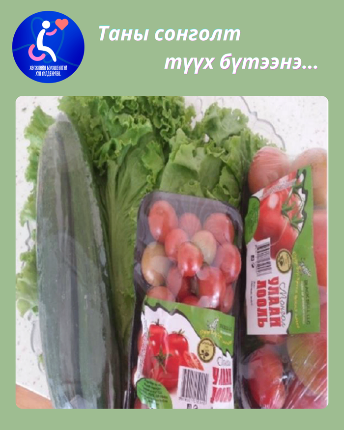 Төрөл бүрийн хүнсний ногоо, хүлэмж 