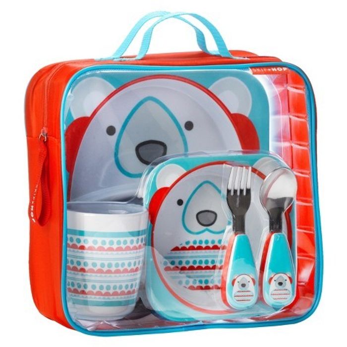 Skip hop Winter Zoo Mealtime Gift Set (polar bear) 