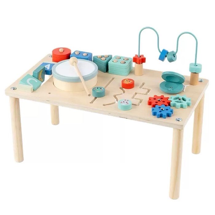 Toddler Activity Table - Хөгжүүлэгч модон ширээ 