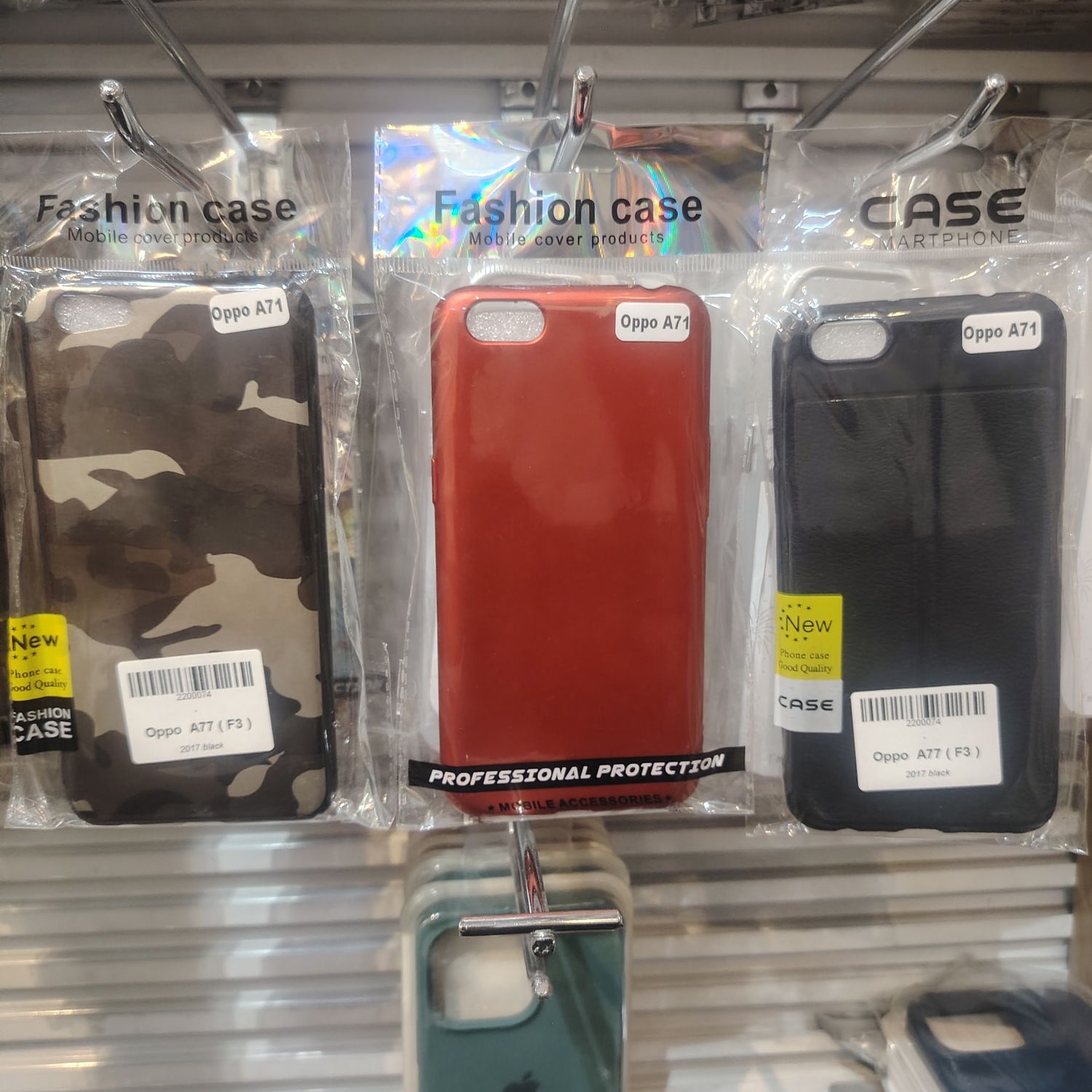 Oppo A71 Хар & Тунгалаг & Улаан Кэйс