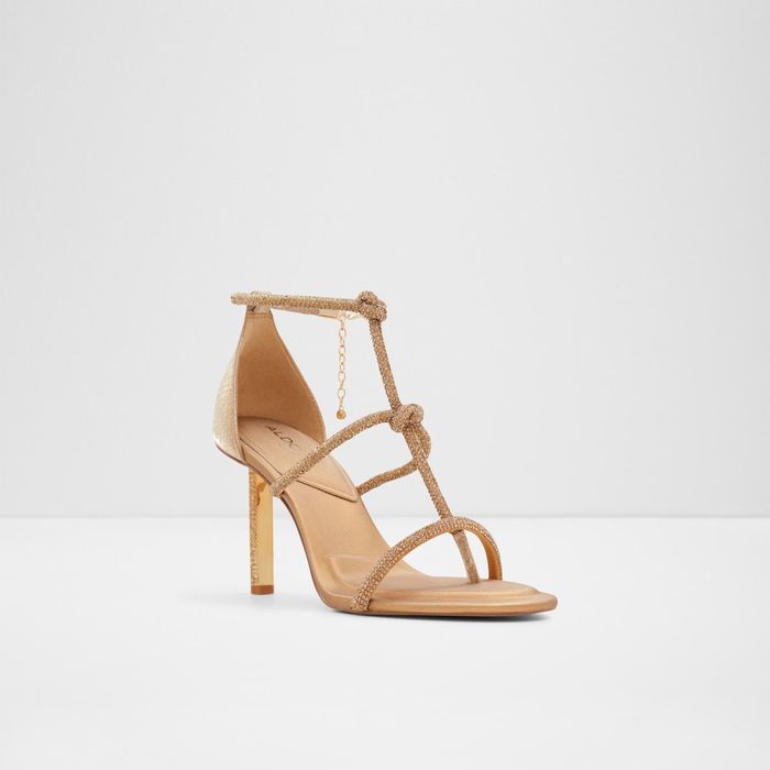 MARJAN-715-GOLD-Ladies Dress Sandals