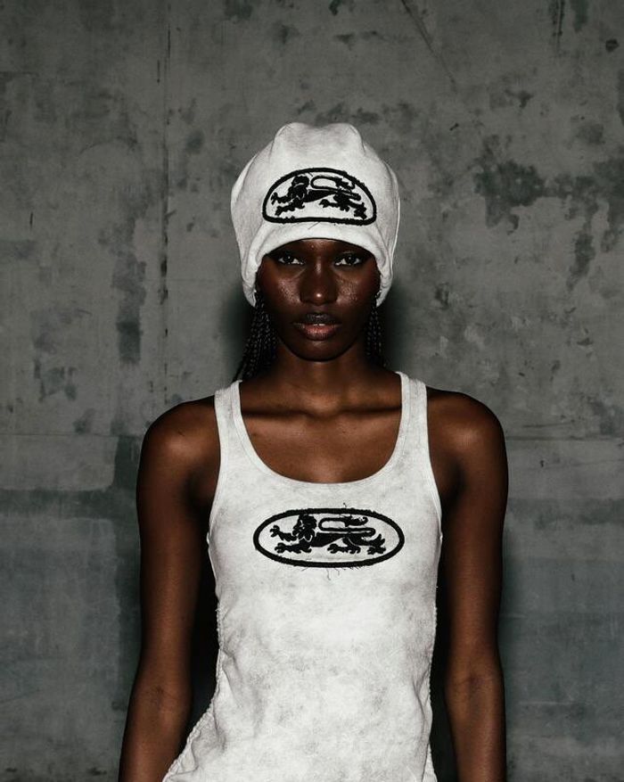 【BADBLOOD】 Lion Patch Beanie ♥2Color Lion Patch Beanie - Washed White – BADBLOOD TAIWAN
