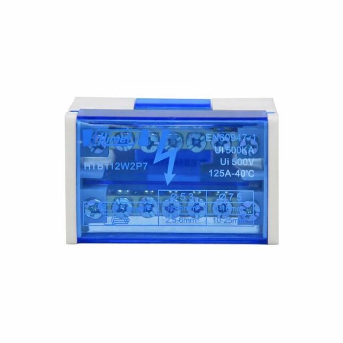 Terminal block, 2 rows, 7 holes