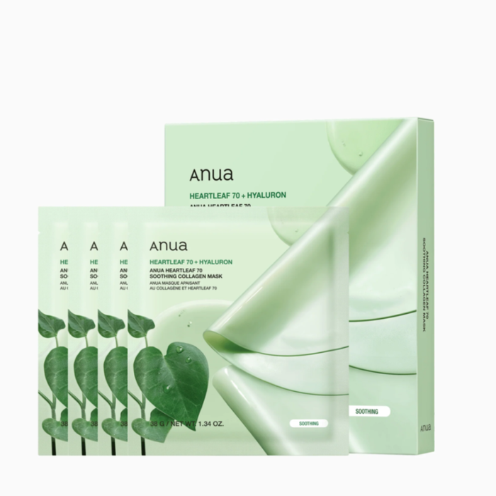 ANUA Heartleaf 70+Hyaluron Soothing Collagen Mask 38g