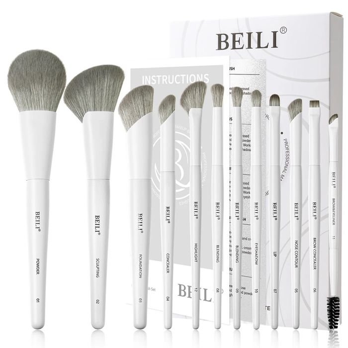 Beili 12 pcs brush set цагаан