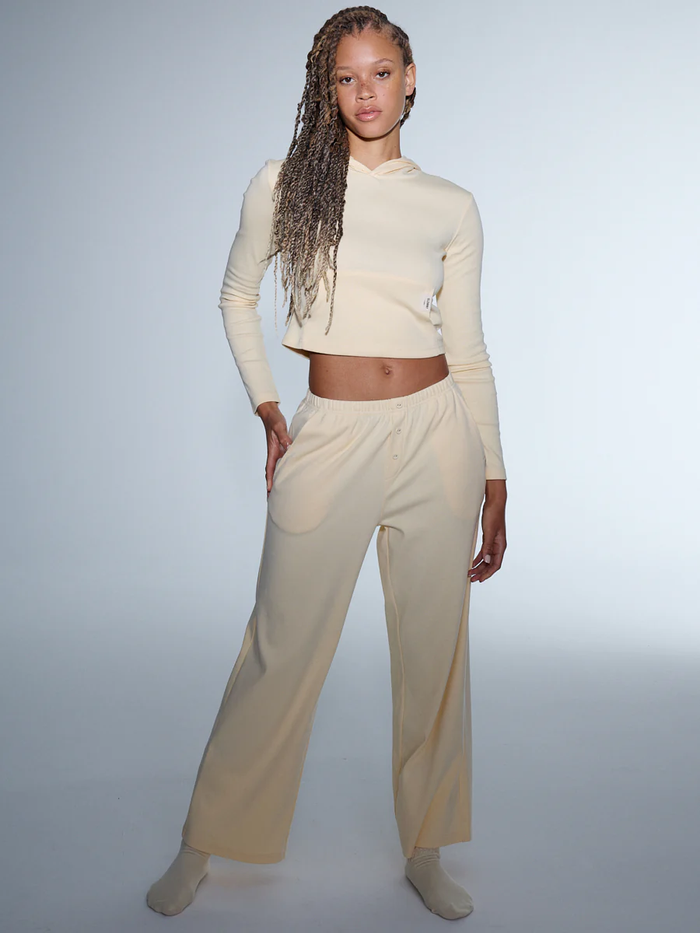 G BUTTON FLY PANTS - BUTTER
