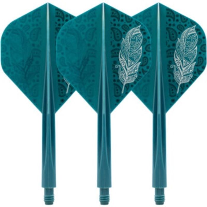 CONDOR AXE FLIGHTS - Doodle Feather - Standard - Blue Green