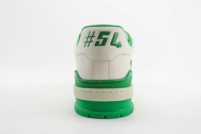 Louis Vuitton LV Trainer White Green