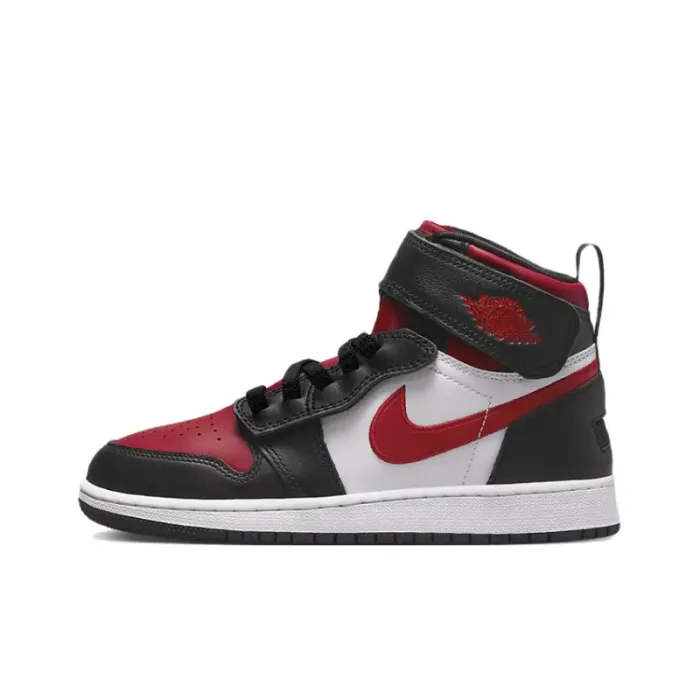 Jordan 1 High FlyEase Black White Fire Red