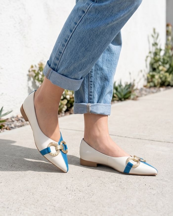 Ck tuds dark blue and beige