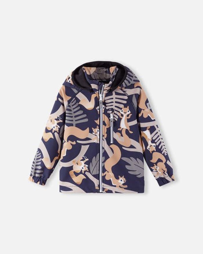 Softshell jacket, Vantti, navy print