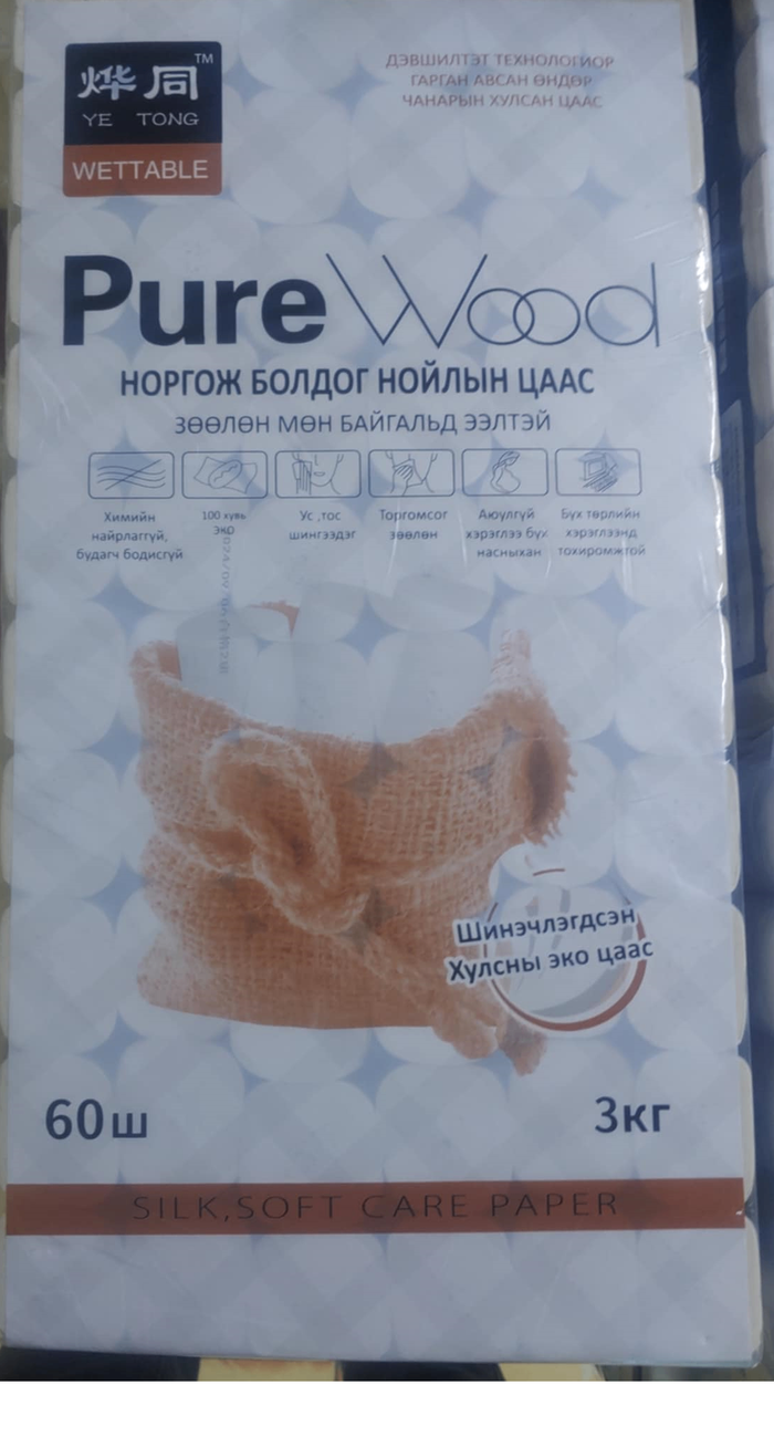 Pure wood 60ш 3кг Бор