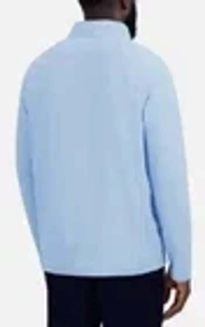 Ben Sherman Sport Men's Active Stretch 1/4 Zip Long Sleeve Shirt, Blue, Size L