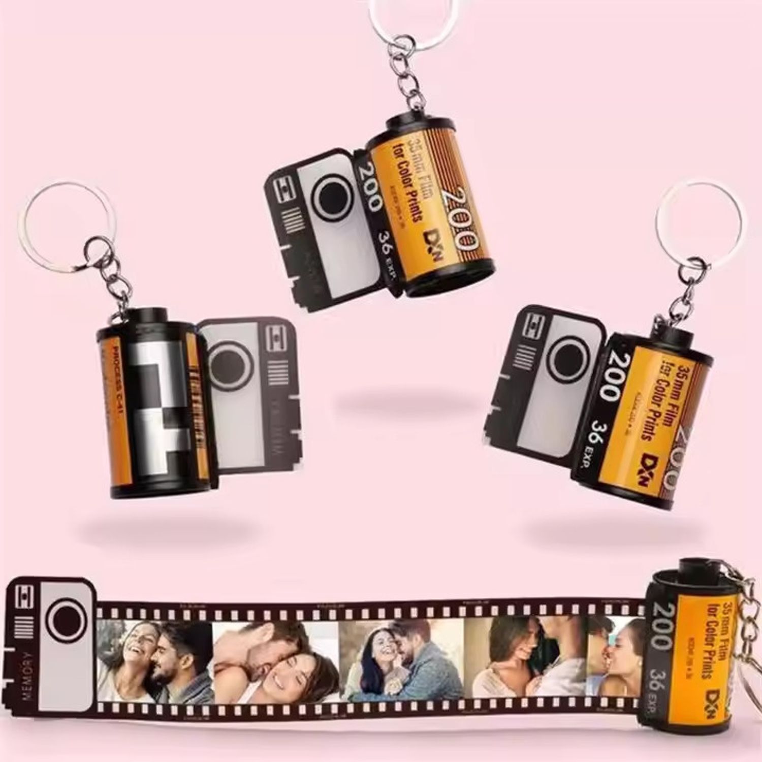 Personalized Film Roll Keychain