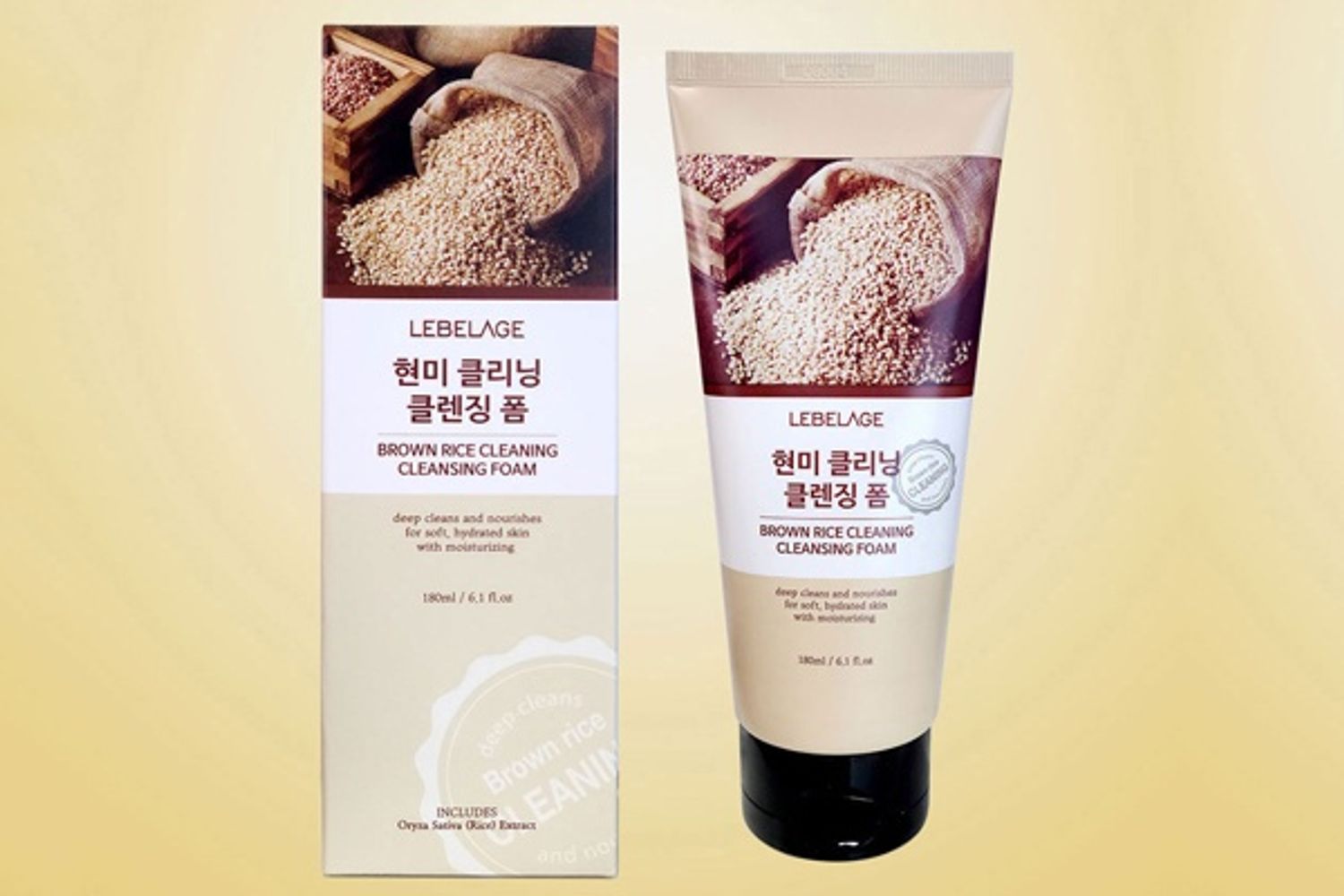 Нүүрний хөөсөн цэвэрлэгч Brown Rice 180мл 