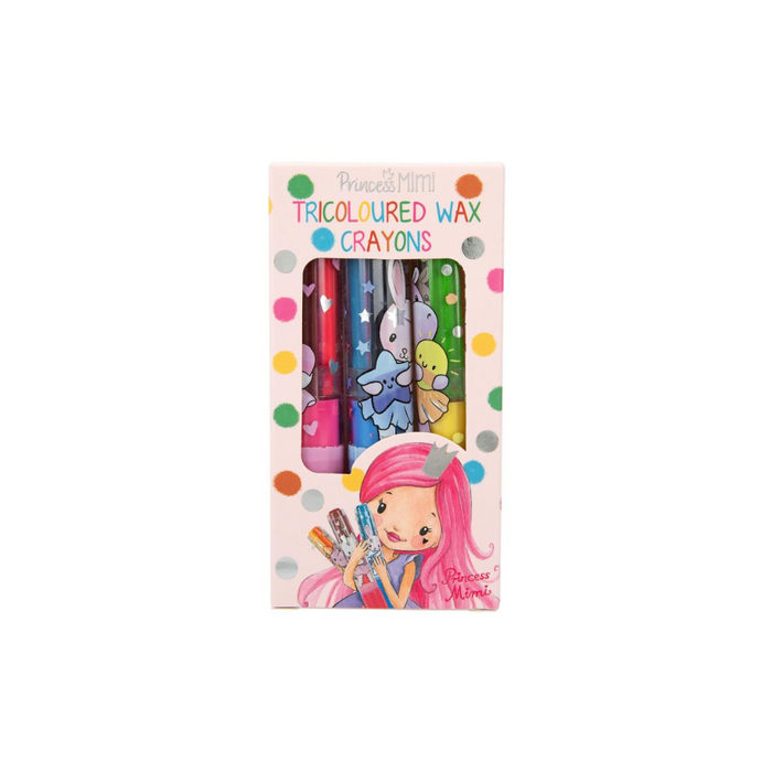 Princess Mimi Tricoloured Wax Crayon