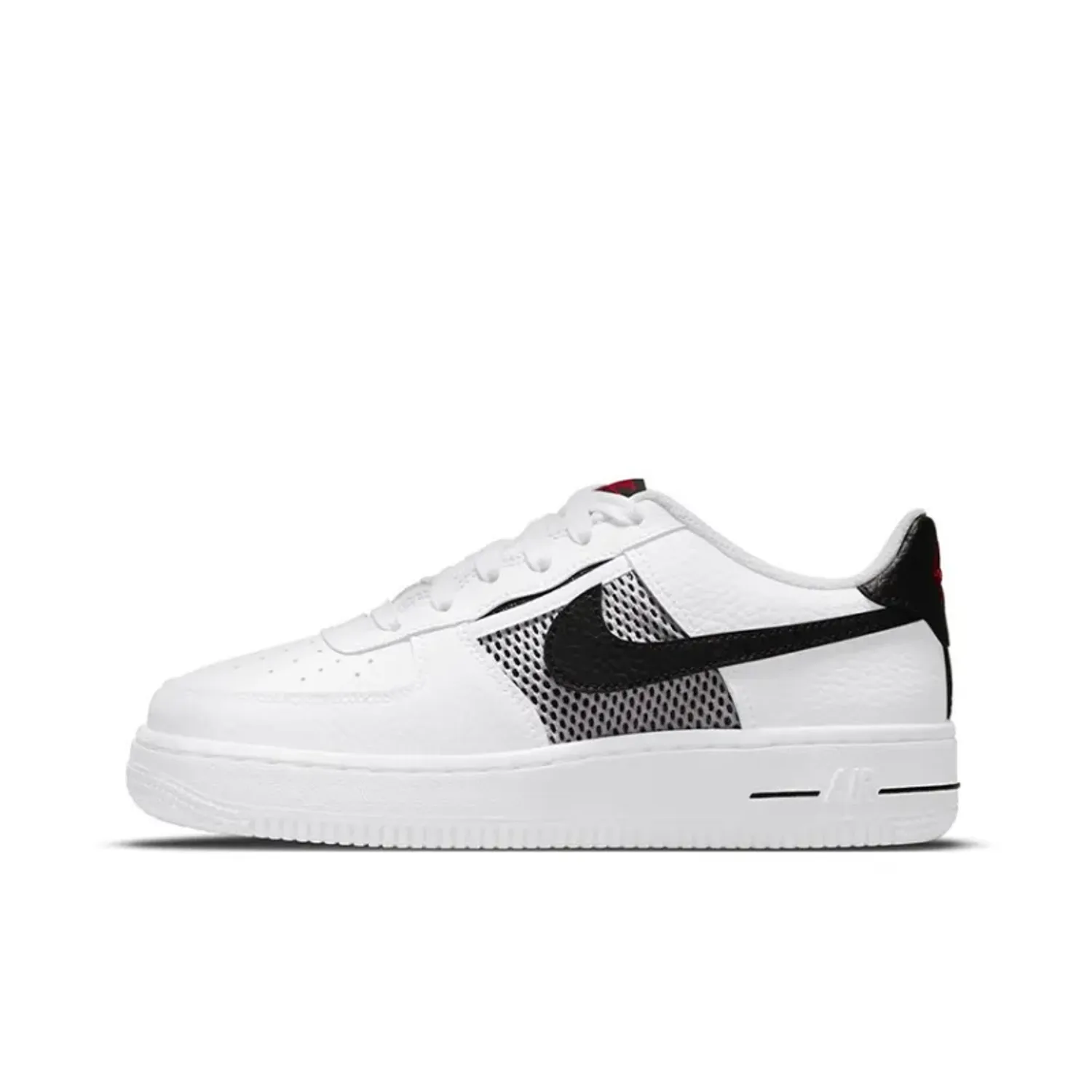 Nike Air Force 1 Low Mesh Pocket White Black GS