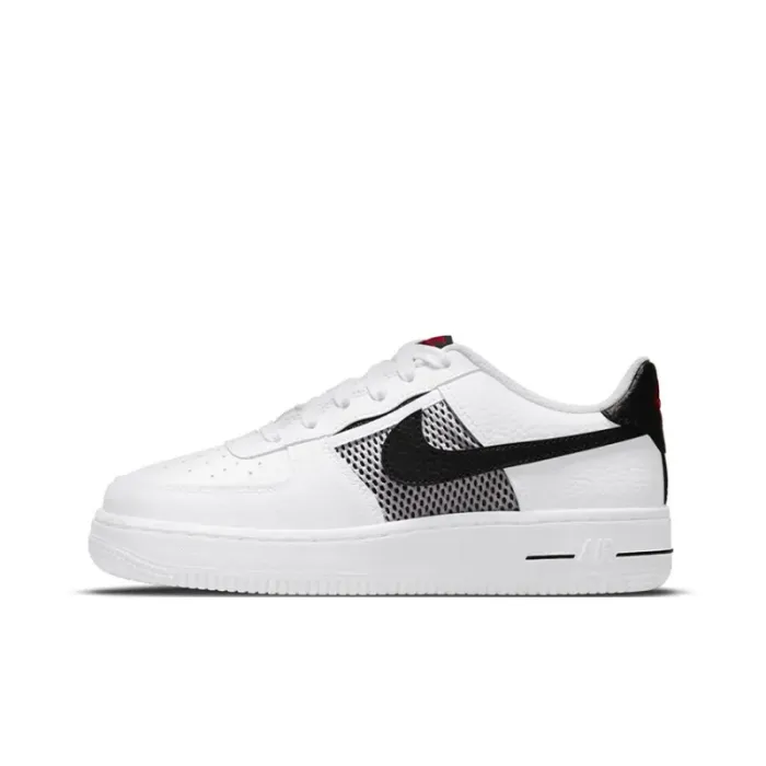 Nike Air Force 1 Low Mesh Pocket White Black GS