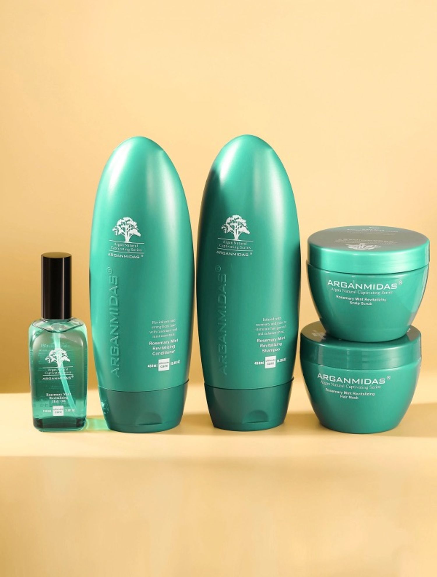 Arganmidas rosemary mint hair set
