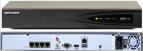 4-channel 1U 4 PoE NVR