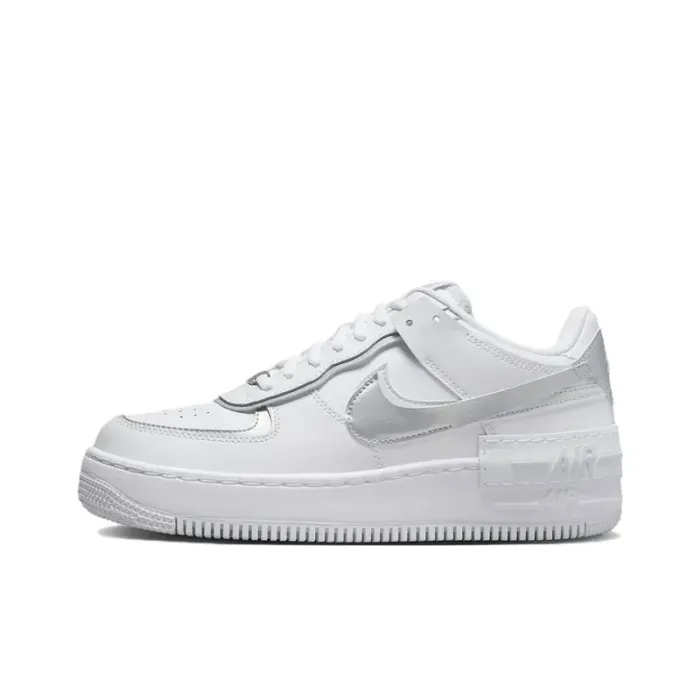Nike Air Force 1 Low Shadow White Pure Platinum Metallic Silver 
