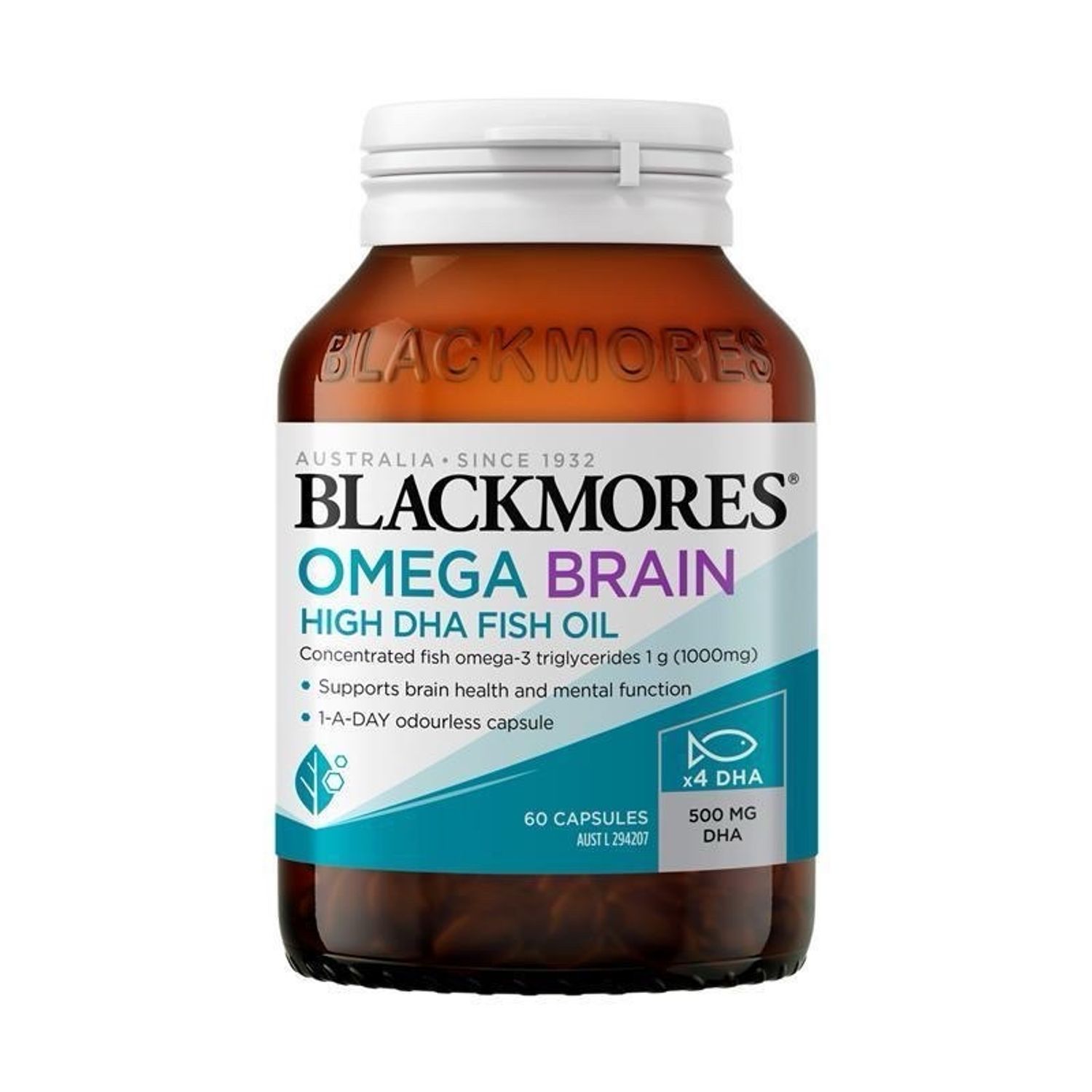 Blackmores Omega Brain High DHA Fish Oil 60ш