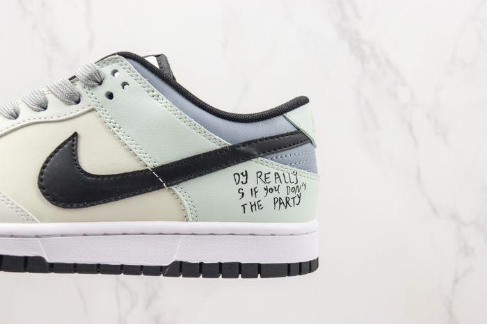 Nike Dunk Low ‘Nobody Cares If You Go To The’ Sail Grey Black