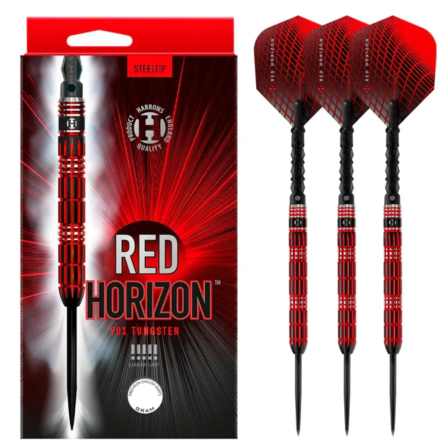 HARROWS Red Horizon 90% Steel Tip Darts