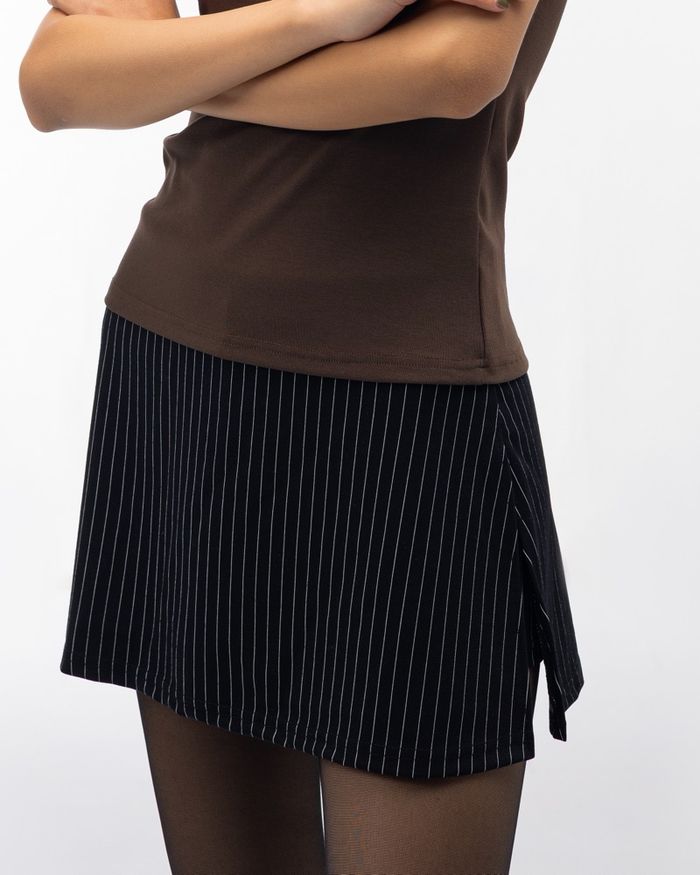 Striped mini skort V2