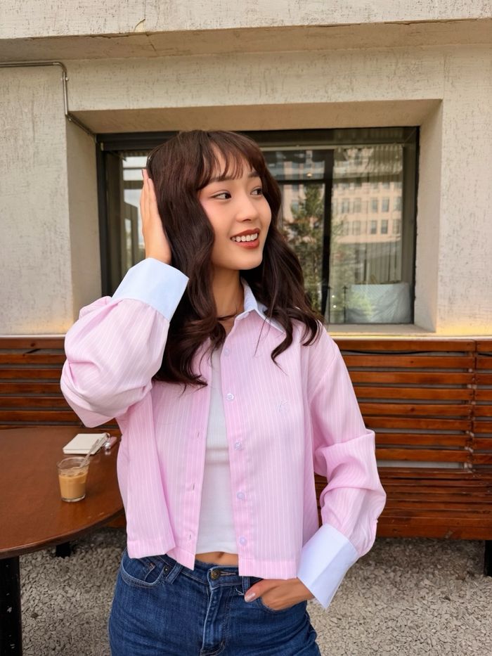 Striped shirt-Cropped 