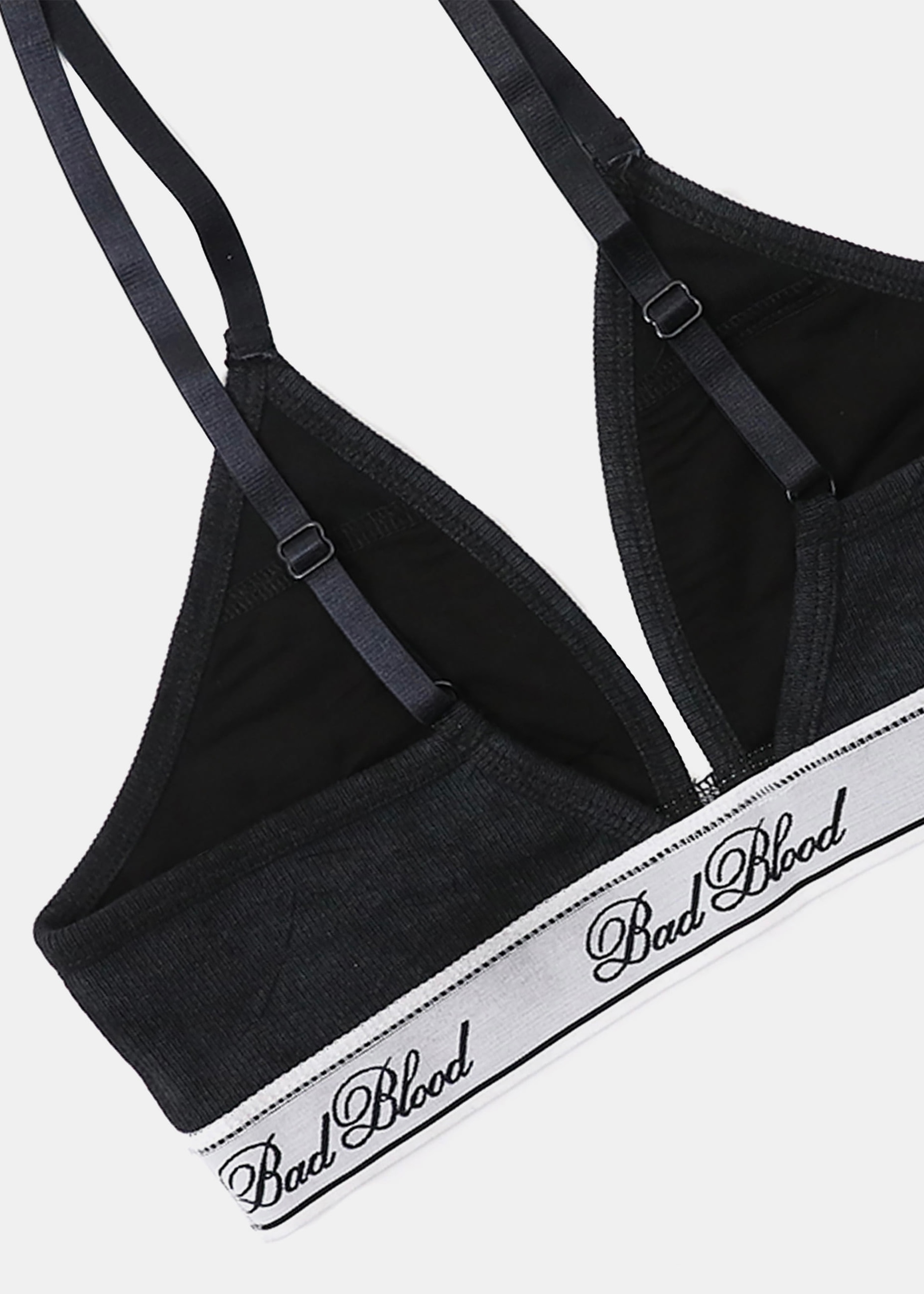 ◆25SS BADBLOOD Classic Logo Triangle Bra/2色◆ Badblood Classic Logo Triangle Bralette White – BBGSHOPHK