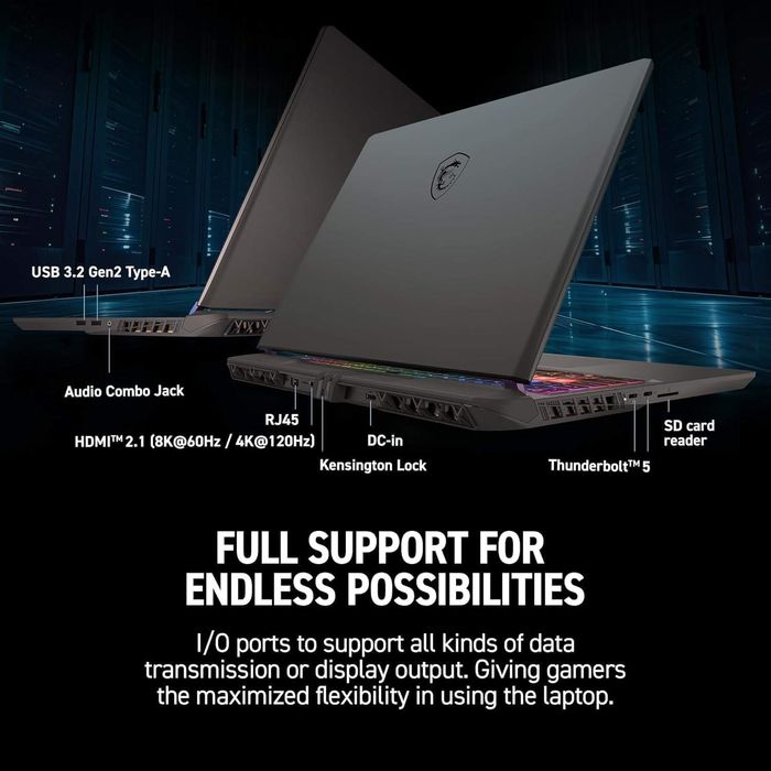 MSI Vector 16" QHD+ IPS 240Hz,AMD Ryzen 9-8940HX Processor, NVIDIA GeForce RTX 5070 Ti, 16GB DDR5 RAM, 1TB SSD НѲАТ-тай ҮНЭ