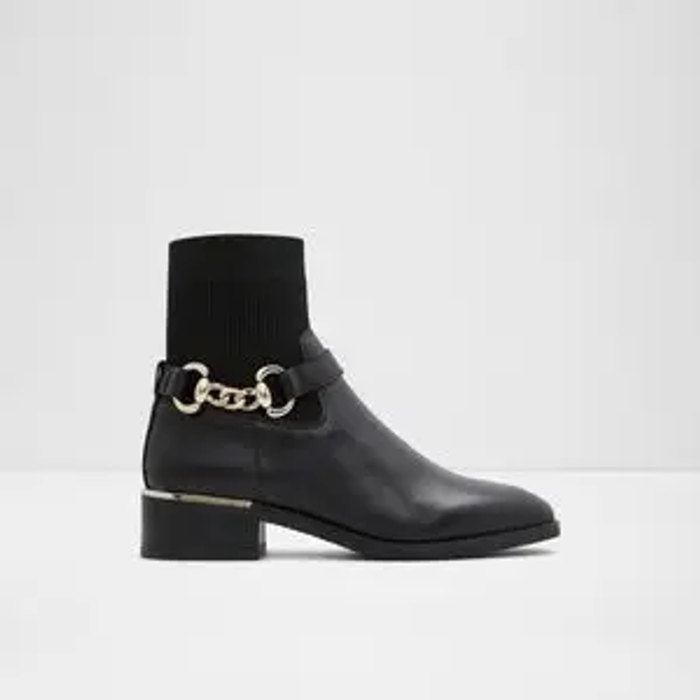 FRANINA-001-BLACK-Ladies Cas Boots