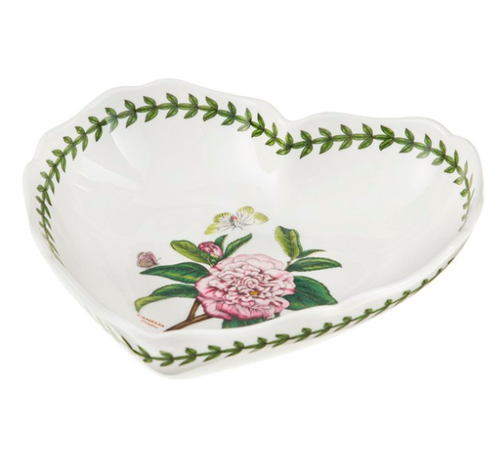 Botanic Garden Scallop Heart Dish Camelia 21.8/5.5cm (Single)