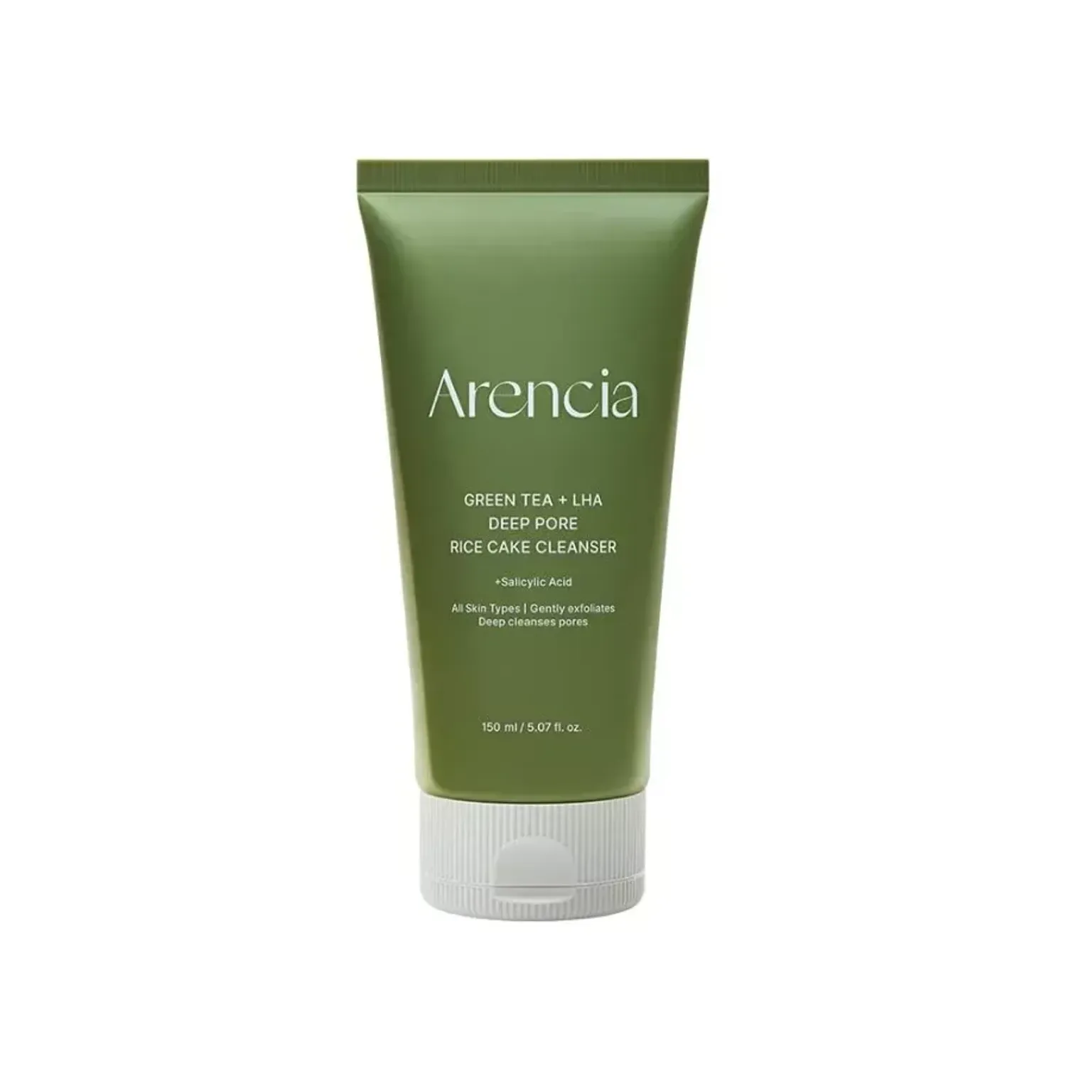 Arencia Green Tea + LHA Deep Pore Rice Cake Cleanser 150g