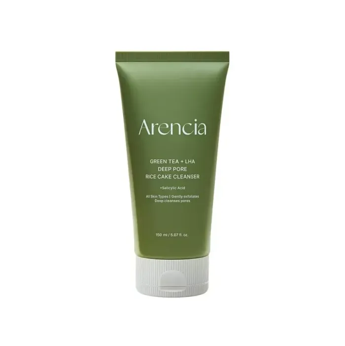 Arencia Green Tea + LHA Deep Pore Rice Cake Cleanser 150g
