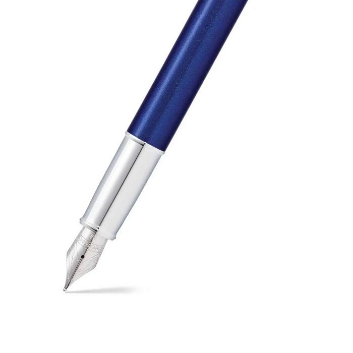 Sheaffer® 100 Glossy Blue with Chrome Trims Fountain Pen-M 