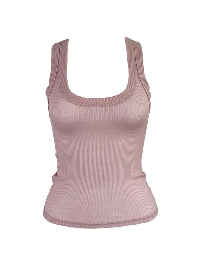 Layer tank top /rose pink/ 