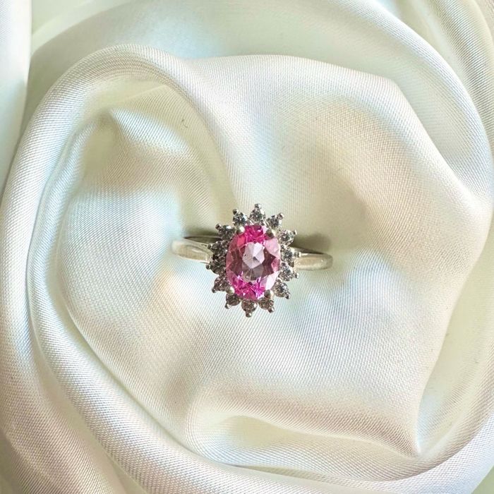 "Ruby & Zircon" S925 Мөнгөн Бөгж
