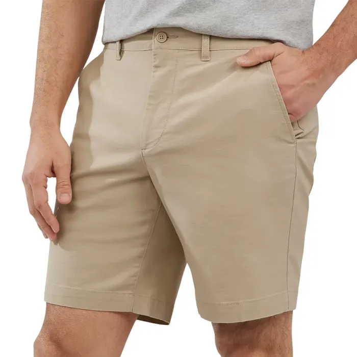 Land's End Men's Flat Front Short, Tan, Size 36