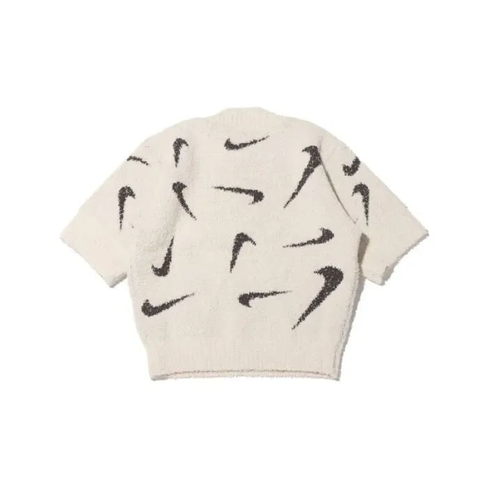 Nike Phoenix Cosy Bouclé Slim Fit Cropped Casual Knit T Shirt
