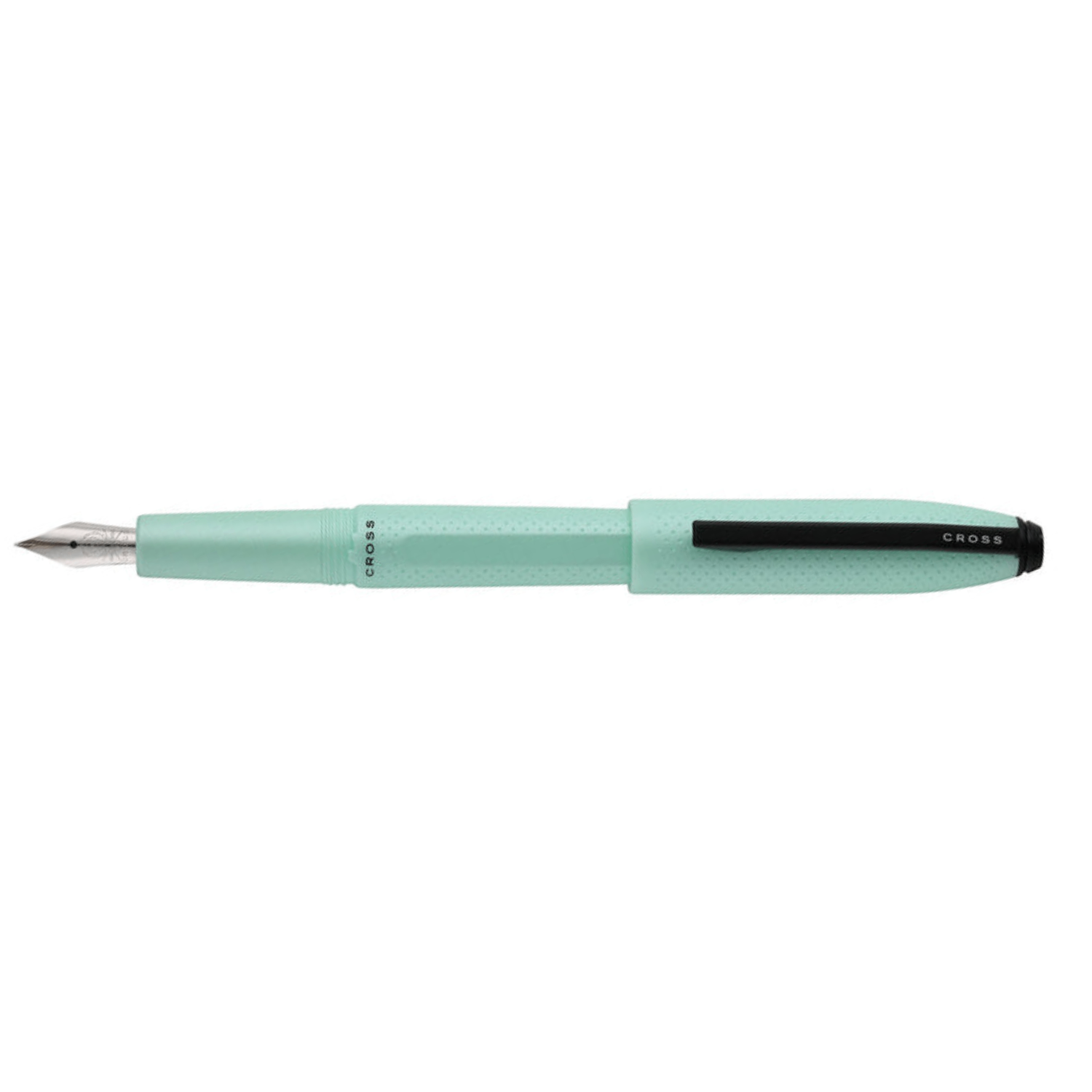 Prism Seafoam Resin with Polished Chrome Stainless Steel Medium Nib Fountain Pen