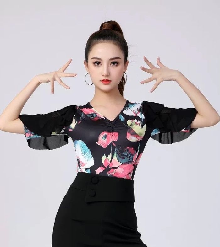 Бүжгийн цамц /цэцэгтэй/