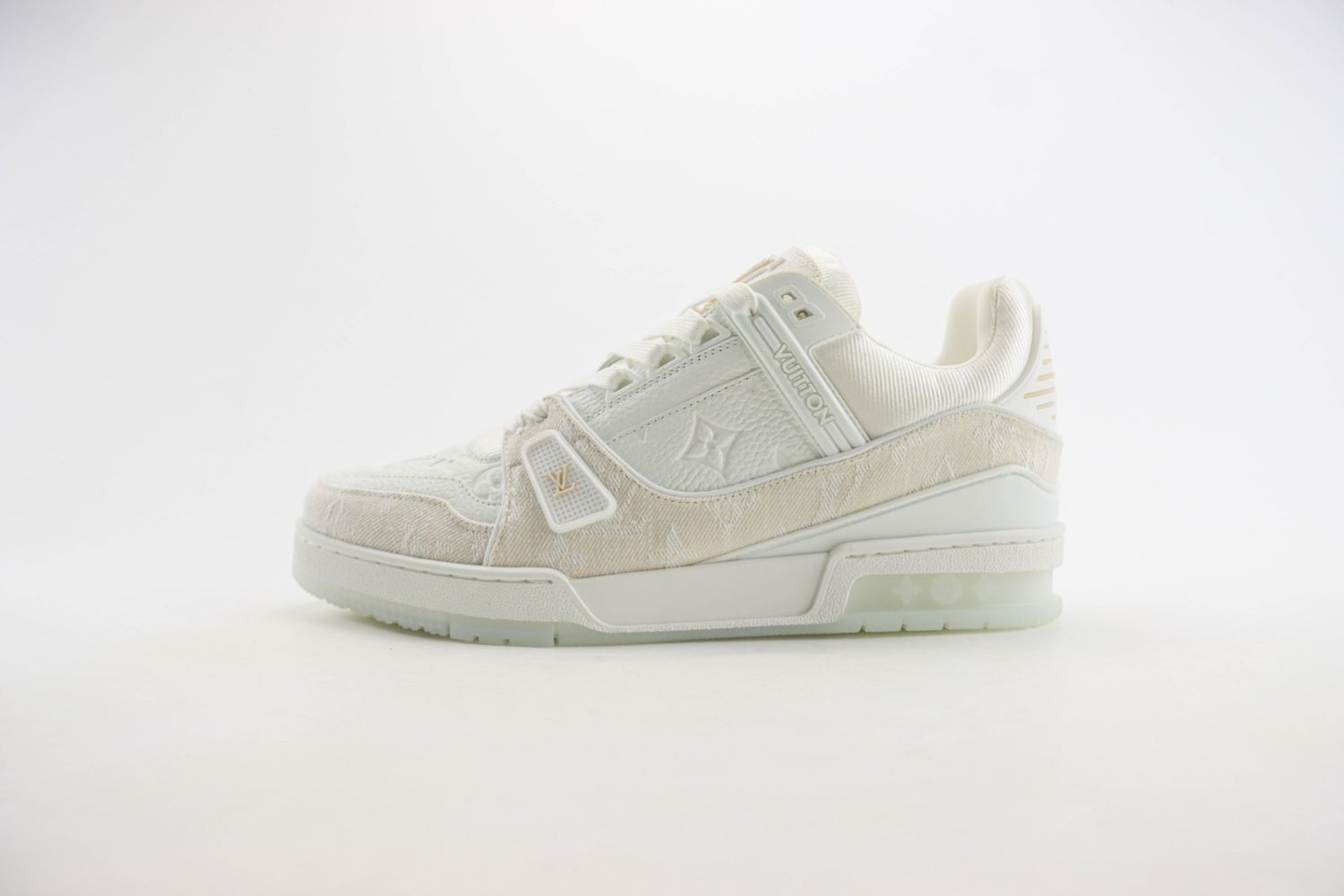 Louis Vuitton Trainer White Monogram Denim White