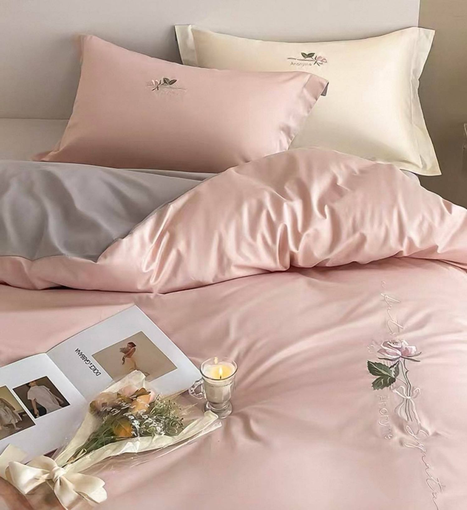 Зөөлөн сатин даавуун 1 хүний ор хөнжлийн хос