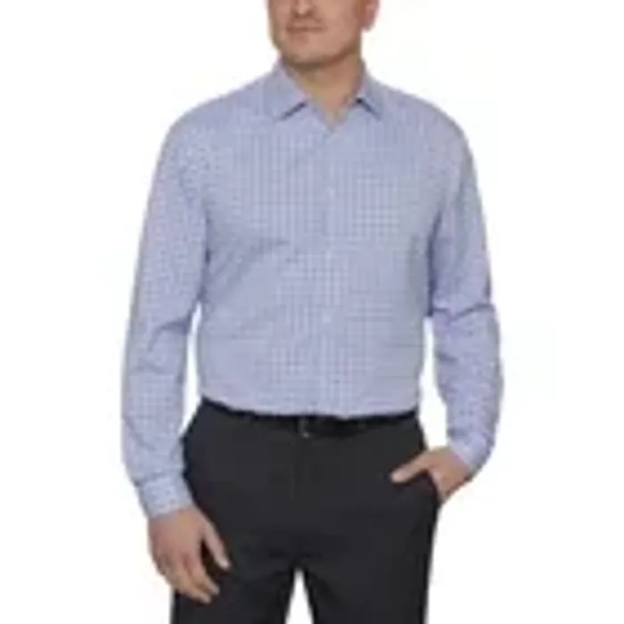 NEW Men's Kenneth Cole Dress Shirt, Blue Size XL 17 - 17.5