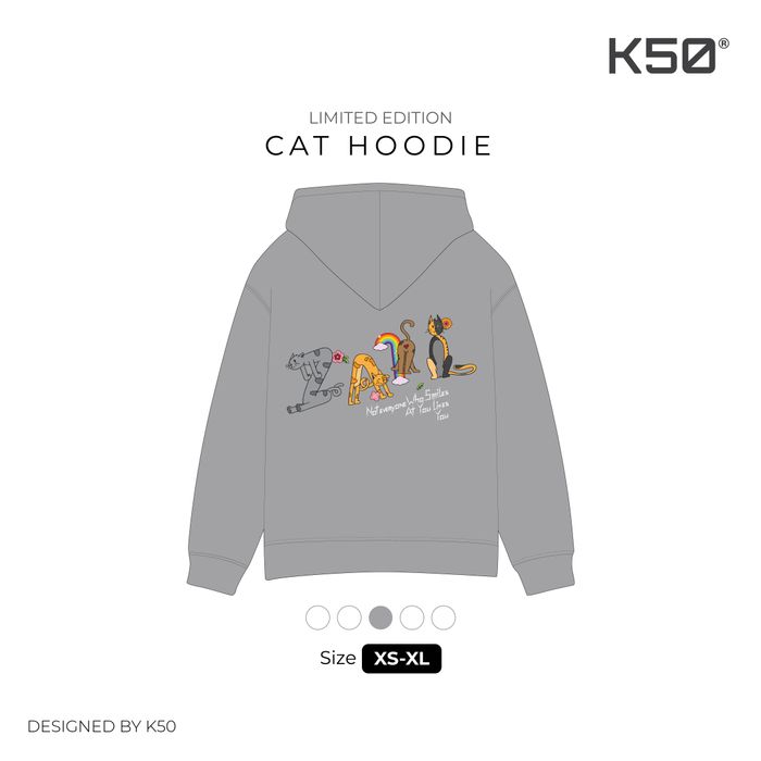 Z..l Cats v1.1 hoodie - Sky Grey