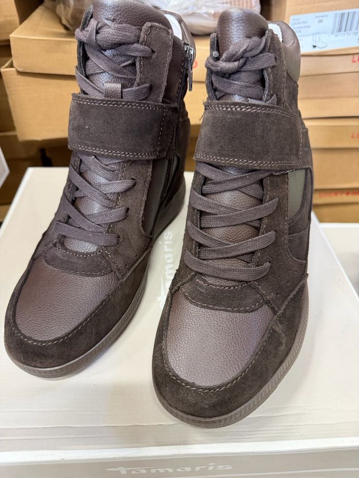 Tamaris high sneakers lleather