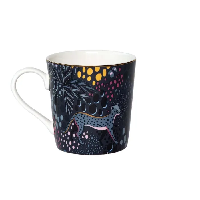 Midnight Leopard Navy Boxed Mug_0.34L Sara Miller